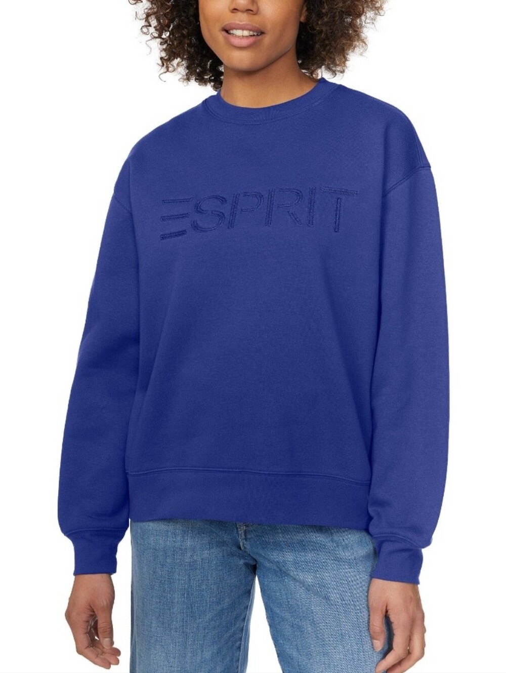 Esprit Blue Sweatshirt Embroidered Logo 80's 90's NWT Viral